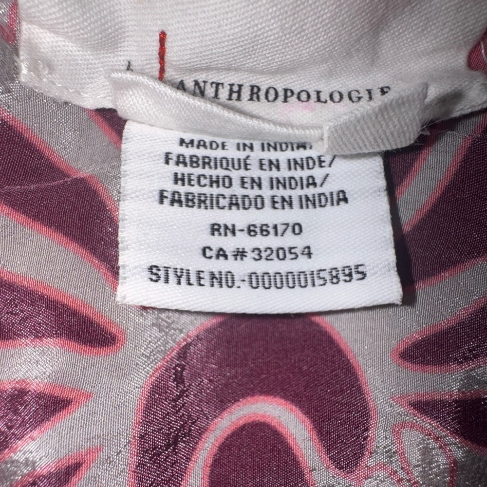 Anthropologie Larissa Floral Kimono | One Size | Open Front EEUC - Picture 8 of 9